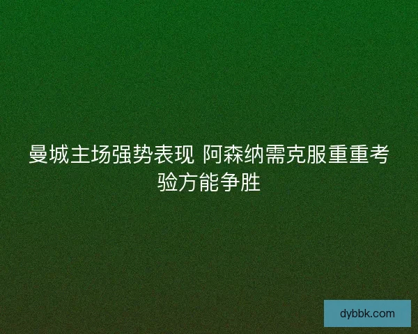 曼城主场强势表现 阿森纳需克服重重考验方能争胜